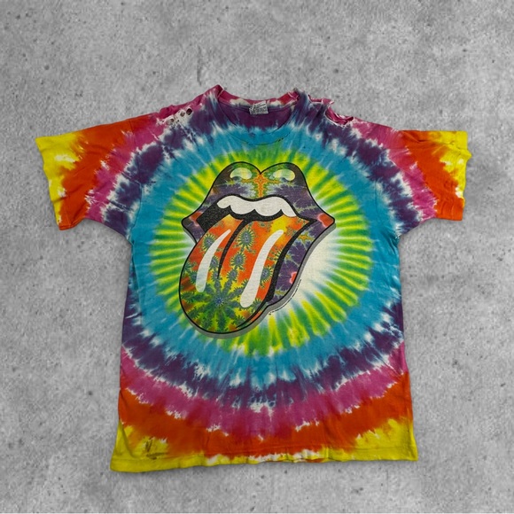 ROLLING STONES 1994 VINTAGE TYE DYE T SHIRT